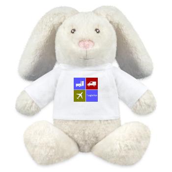 The Logistics Symbols - MiniFeet® RecycelHase® Bunny Cream - white - Front