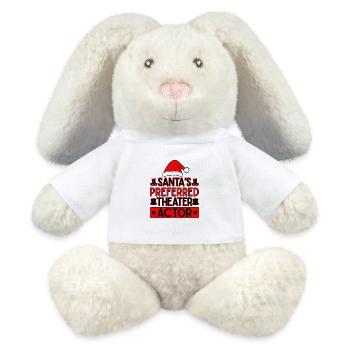 Théâtre L’acteur préféré du Père Noël Théâtre musical - Lapin en peluche recyclé MiniFeet® Crème - blanc - Devant