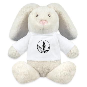 Marche Nordique Femme - Lapin en peluche recyclé MiniFeet® Crème - blanc - Devant