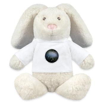 Sternzeichen - Löwe - Universum - MiniFeet® RecycelHase® Creme - Weiß - Vorne