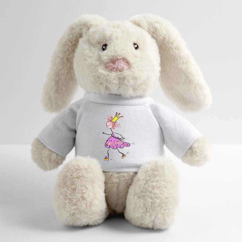 Exécution de la Princesse Lapin en peluche recyclé MiniFeet® Crème