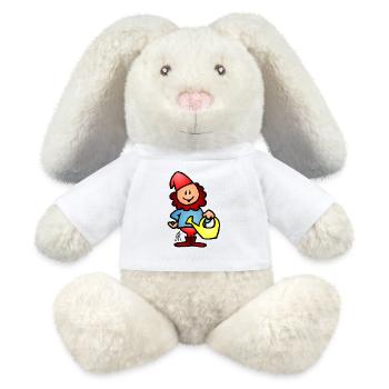 Gnom - MiniFeet® RecycelHase® Creme - Weiß - Vorne