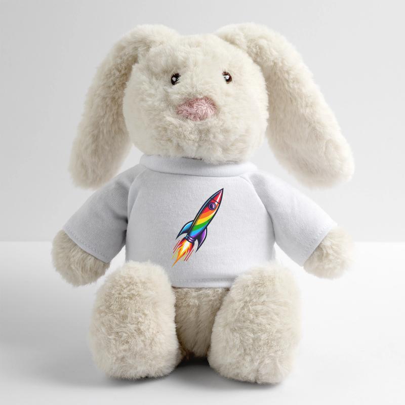 Rainbow Rocket | Rocket launch MiniFeet® RecycelHase® Bunny Cream