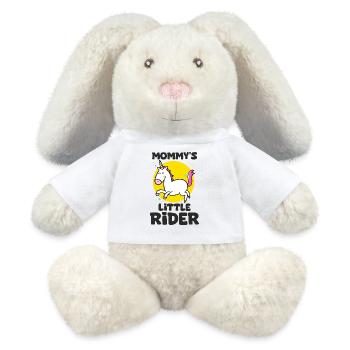 petit cavalier de maman cavalier chevaux bébé - Lapin en peluche recyclé MiniFeet® Crème - blanc - Devant