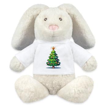 Tannenbaum - MiniFeet® RecycelHase® Creme - Weiß - Vorne