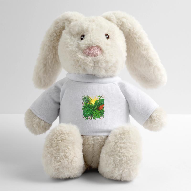 Rayon de soleil Explosion de jungle Lapin en peluche recyclé MiniFeet® Crème