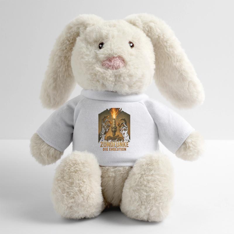ZÜNDFUNKE – L’évolution Lapin en peluche recyclé MiniFeet® Crème