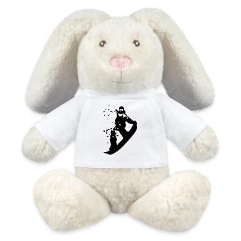 Snowboard - MiniFeet® RecycelHase® Bunny Cream - white - Front