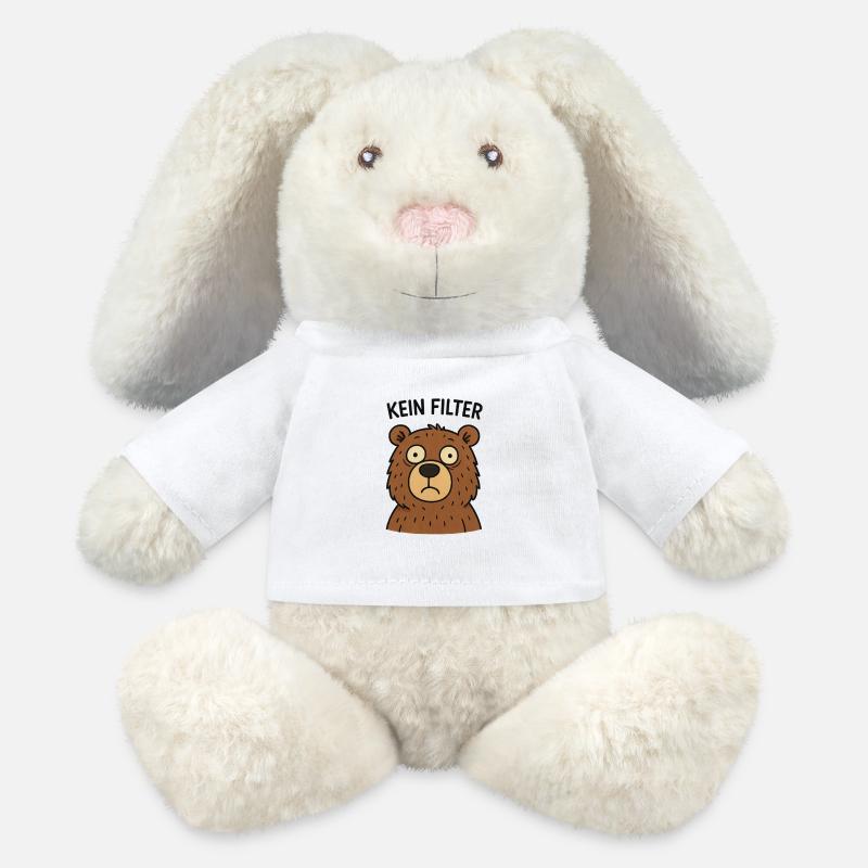 No Filter Bear – Fastness - MiniFeet® RecycelHase® Bunny Cream - white