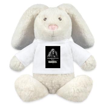 Totenkopf-Daumen hoch – Meinungen ignoriert - MiniFeet® RecycelHase® Creme - Weiß - Vorne