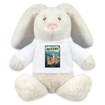Entdecken Sie das atemberaubende Merano in Italien - MiniFeet® RecycelHase® Creme - Weiß - Vorne