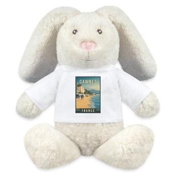 Explore French Riviera and Cannes in France - MiniFeet® RecycelHase® Bunny Cream - white - Front