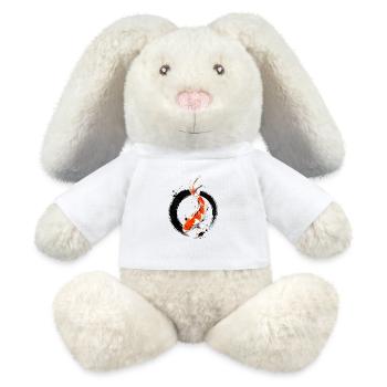 Zen Koi Ink Circle - MiniFeet® RecycelHase® Creme - Weiß - Vorne
