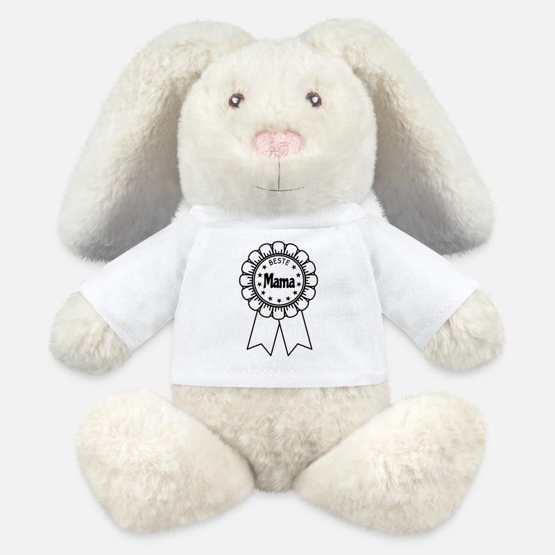 Beste Mama - MiniFeet® RecycelHase® Creme - Weiß