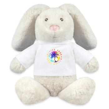 Mexico Tour Colorful - MiniFeet® RecycelHase® Bunny Cream - white - Front