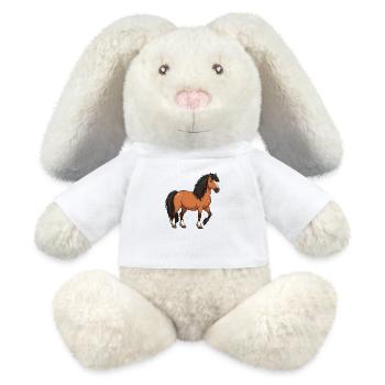 Icelandic pony reel - MiniFeet® RecycelHase® Bunny Cream - white - Front