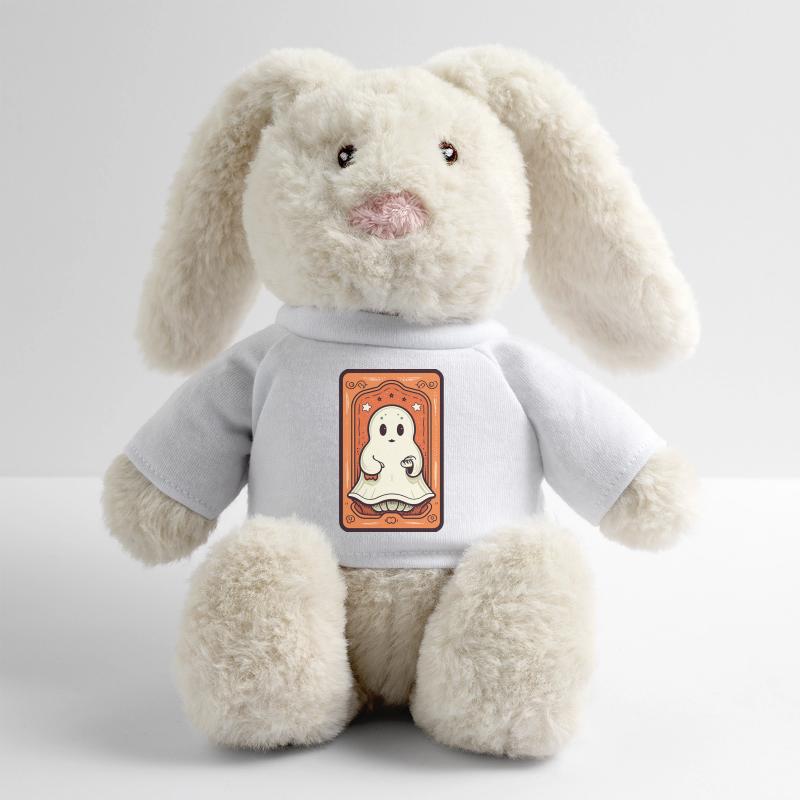 Orange Ghost Tarot Card MiniFeet® RecycelHase® Bunny Cream