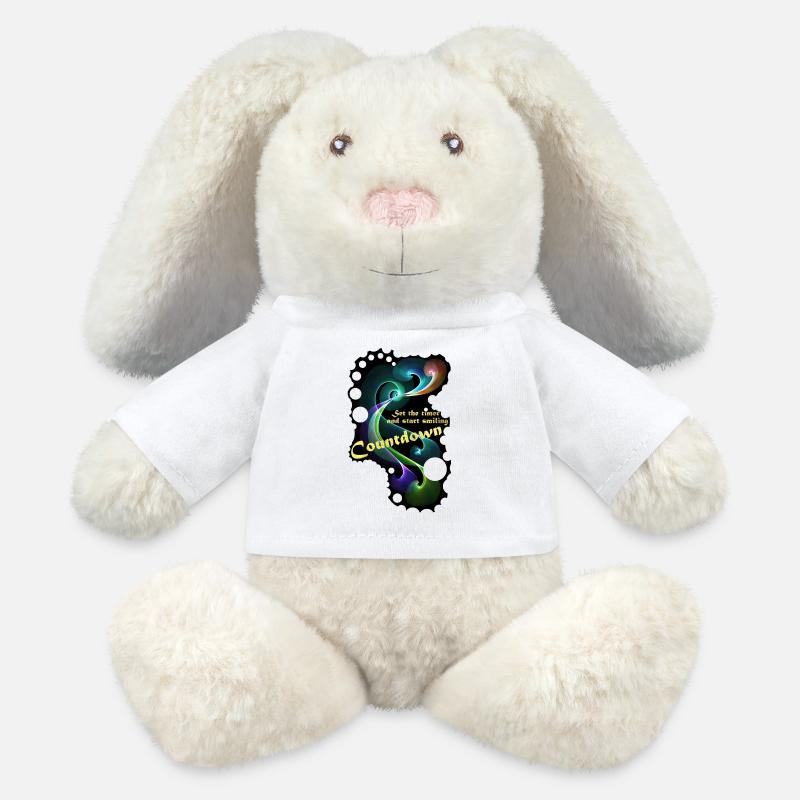 Countdown Smiling timer - MiniFeet® RecycelHase® Bunny Cream - white