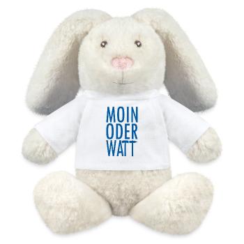Moin ou Watt Ruhrpott - Lapin en peluche recyclé MiniFeet® Crème - blanc - Devant