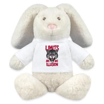 Grenzen sind eine Illusion - MiniFeet® RecycelHase® Creme - Weiß - Vorne