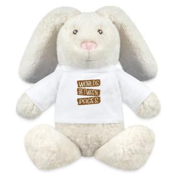 Contemporary Literature Happy Escaping Routine - MiniFeet® RecycelHase® Bunny Cream - white - Front