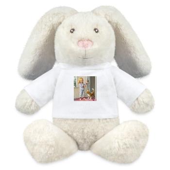 emma poem she s up - MiniFeet® RecycelHase® Bunny Cream - white - Front