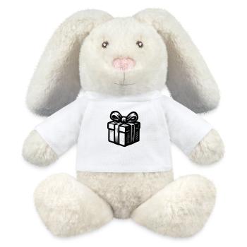 Weihnachtsgeschenk - MiniFeet® RecycelHase® Creme - Weiß - Vorne