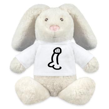Penis cock dick - MiniFeet® RecycelHase® Bunny Cream - white - Front