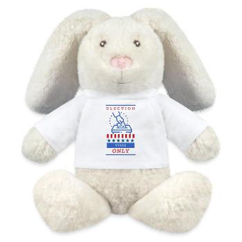 Design der Wahlurne für Wahlstimmung - MiniFeet® RecycelHase® Creme - Weiß - Vorne