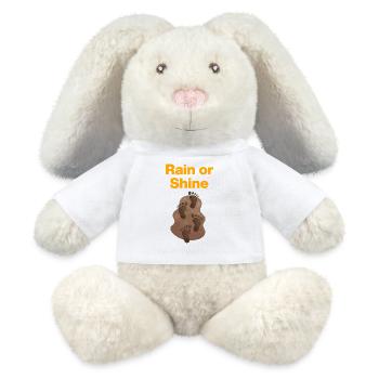 Rain or Shine, Mud Feet! Dancing in the Mud, Festival - MiniFeet® RecycelHase® Bunny Cream - white - Front