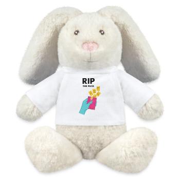 Rip The Pack Sammelkarten-Booster-Pack-Ripping - MiniFeet® RecycelHase® Creme - Weiß - Vorne
