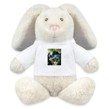 Ciel nocturne sur l'Arizona, USA - Lapin en peluche recyclé MiniFeet® Crème - blanc - Devant