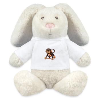 Affe Tier - MiniFeet® RecycelHase® Creme - Weiß - Vorne