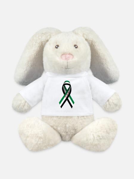Syrien Flagge Schleife Peacezeichen - MiniFeet® RecycelHase® Creme - Weiß