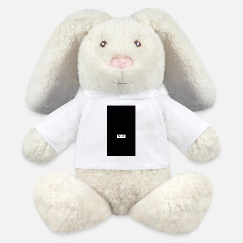 Do It Minimal Black - MiniFeet® RecycelHase® Bunny Cream - white