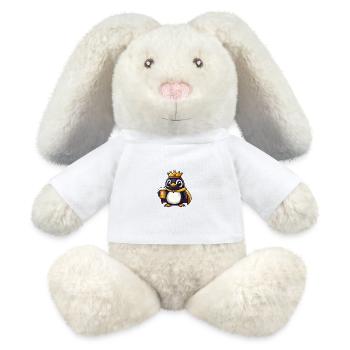 Pinguin Bier Lustig - MiniFeet® RecycelHase® Creme - Weiß - Vorne
