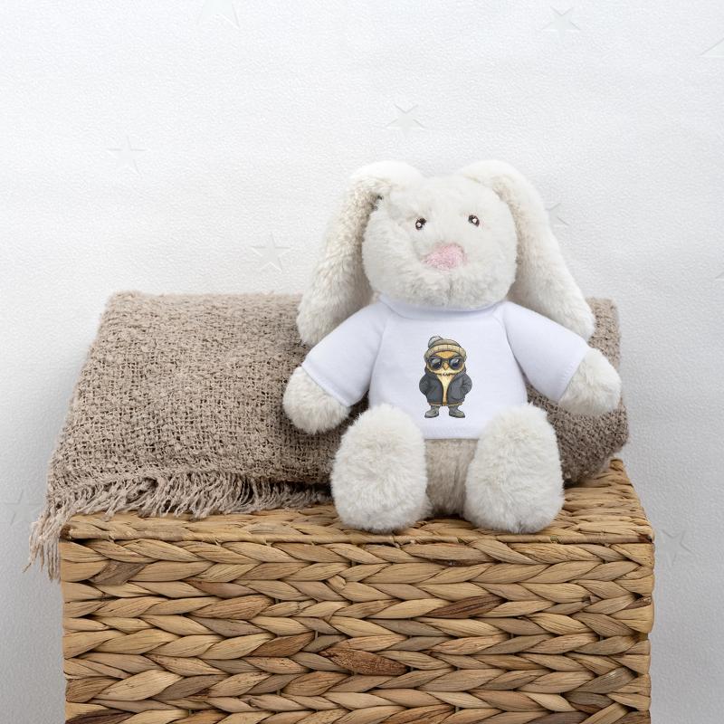 Eule Cool Comic MiniFeet® RecycelHase® Creme