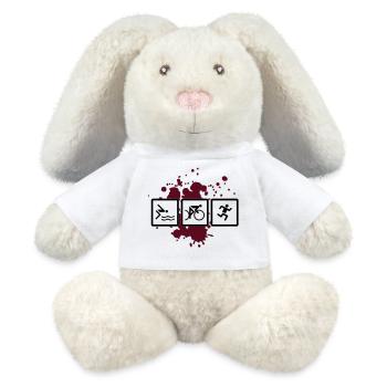 - triathlon triatlon - Lapin en peluche recyclé MiniFeet® Crème - blanc - Devant