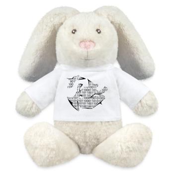 Programmierer - MiniFeet® RecycelHase® Creme - Weiß - Vorne