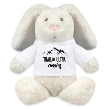 Trail Running et Ultra Running - Lapin en peluche recyclé MiniFeet® Crème - blanc - Devant