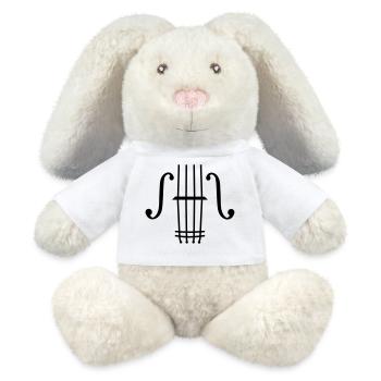 violinist - MiniFeet® RecycelHase® Bunny Cream - white - Front
