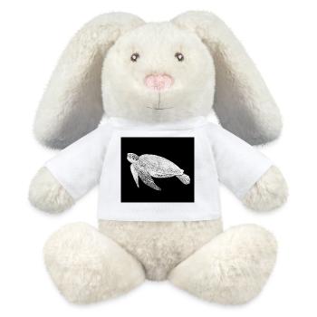 Turtle - MiniFeet® RecycelHase® Bunny Cream - white - Front