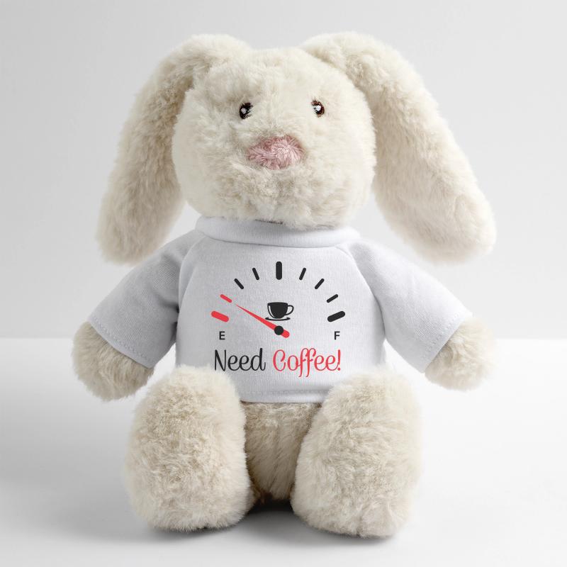 Need Coffee 1 MiniFeet® RecycelHase® Bunny Cream