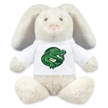 Hans le crocodile - Lapin en peluche recyclé MiniFeet® Crème - blanc - Devant