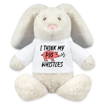 I think my pig whistles - MiniFeet® RecycelHase® Bunny Cream - white - Front