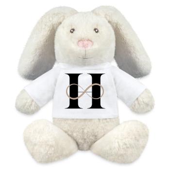 Infinite letter h - MiniFeet® RecycelHase® Bunny Cream - white - Front