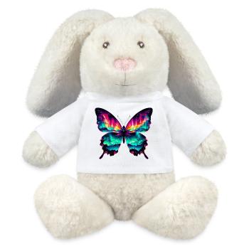 Butterfly - MiniFeet® RecycelHase® Bunny Cream - white - Front