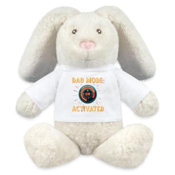 Mode papa : Activé - Lapin en peluche recyclé MiniFeet® Crème - blanc - Devant