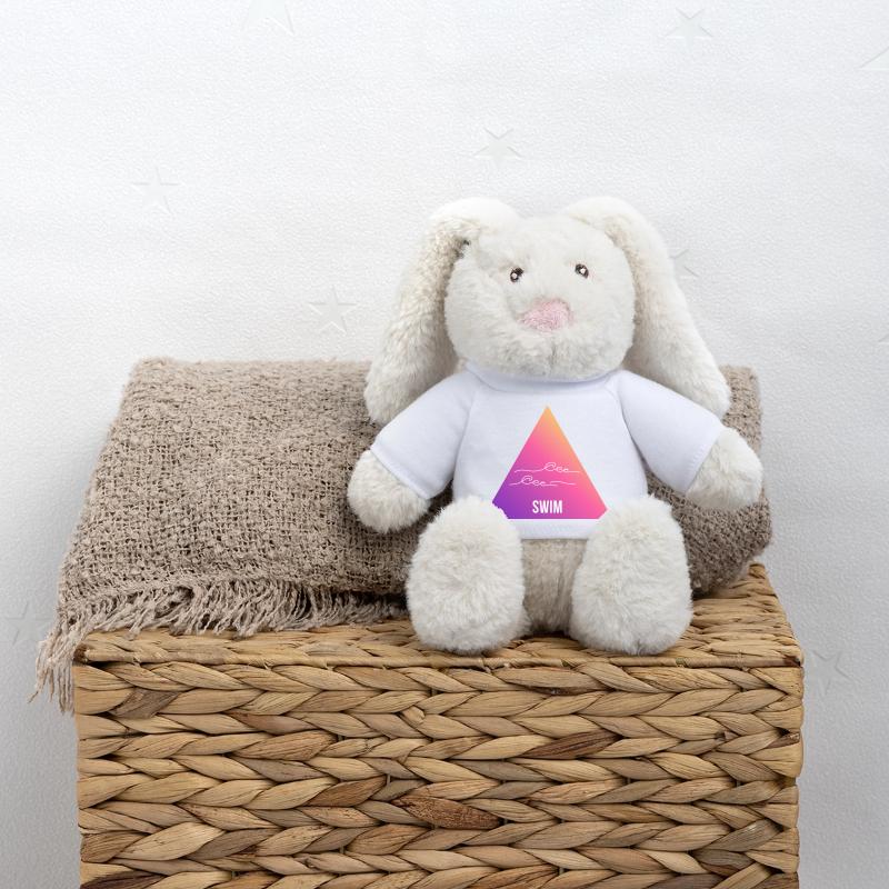 Swimming Gradient Triangle Waves MiniFeet® RecycelHase® Bunny Cream