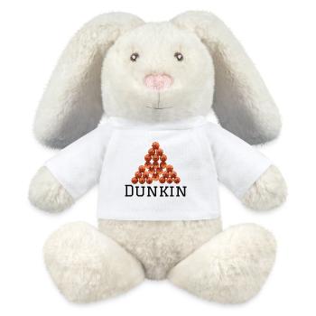 Basketball-Pyramiden-Logo - MiniFeet® RecycelHase® Creme - Weiß - Vorne